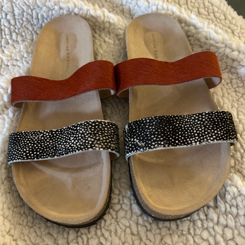 Loeffler Randall Red And Black Women's Sandals